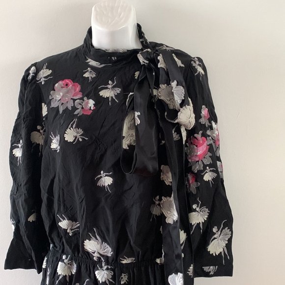 Marc Jacobs Ballerina & Floral Tie Collar Dress - Picture 6 of 16